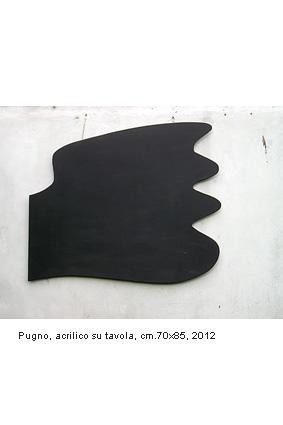 Painting titled "Pugno" by Marcello Aprea, Original Artwork, Acrylic