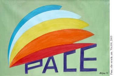 Painting titled "Pace" by Marcello Aprea, Original Artwork