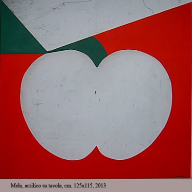 Painting titled "Mela" by Marcello Aprea, Original Artwork, Acrylic