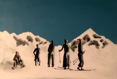 Pintura intitulada "Inverno" por Marcello Monari, Obras de arte originais, Pigmentos