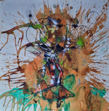 Desenho intitulada "Trésor d'énergie" por Marcelo Bottaro, Obras de arte originais, Pigmentos
