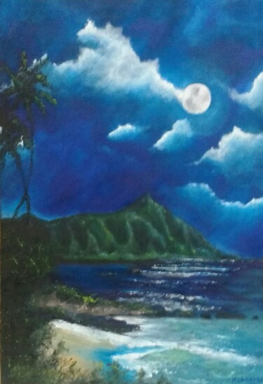 Painting titled "Hawai" by Marcelo Camargo, Original Artwork, Oil