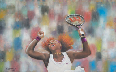 Painting titled "Serena" by Marcelo Camargo, Original Artwork