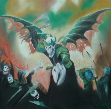Painting titled "Avenged" by Marcelo Camargo, Original Artwork