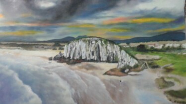 Painting titled "Praia da Guarita" by Marcelo Camargo, Original Artwork