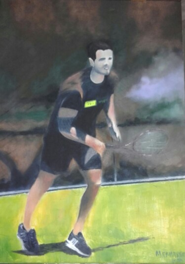 Painting titled "Player" by Marcelo Camargo, Original Artwork, Oil