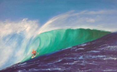 Painting titled "Surfe" by Marcelo Camargo, Original Artwork