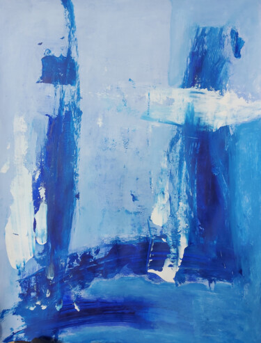 Pittura intitolato "En azul" da Marcelo Garcia Garcia, Opera d'arte originale, Acrilico