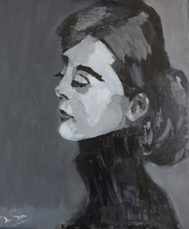 Ζωγραφική με τίτλο "Audrey" από Marcelo Garcia Garcia, Αυθεντικά έργα τέχνης, Ακρυλικό Τοποθετήθηκε στο Ξύλινο φορείο σκελετό