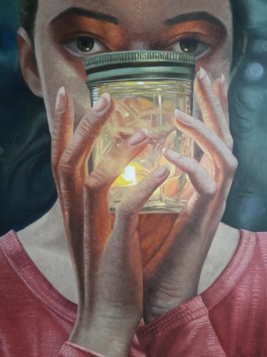 Transparencia Pintura titulada "Transparencia" por Marcelo Lopes, Obra de arte original, Oleo