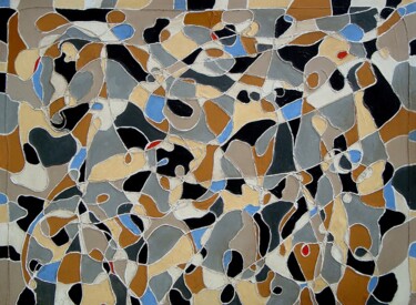 Pintura intitulada "Maze of Streets" por Marcelo Mendizabal, Obras de arte originais, Acrílico