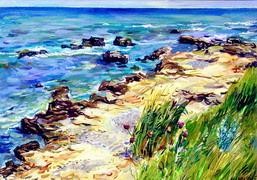 Painting titled "Black Sea" by Marchell Yameliev, Original Artwork