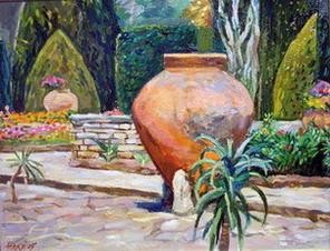 Painting titled "Botanick garden" by Marchell Yameliev, Original Artwork