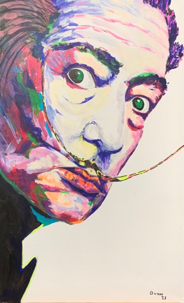 Malerei mit dem Titel "My Dali" von Marcia Bunn, Original-Kunstwerk, Acryl