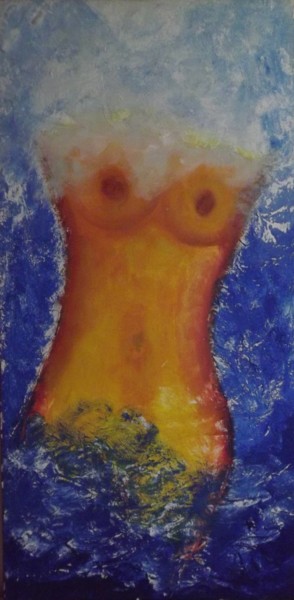 Pintura intitulada "banho-de-mar1.jpg" por Márcia Terezinha Reis, Obras de arte originais, Acrílico