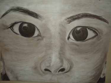 Painting titled "regard d' Asie" by Marciejack, Original Artwork