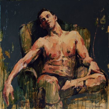 Painting titled "Leisure" by Marcin Mikołajczak, Original Artwork, Oil