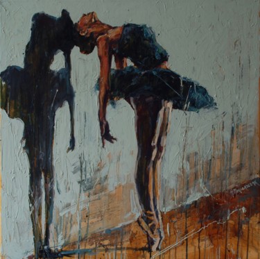 Картина под названием "Ballerina" - Marcin Mikołajczak, Подлинное произведение искусства, Масло