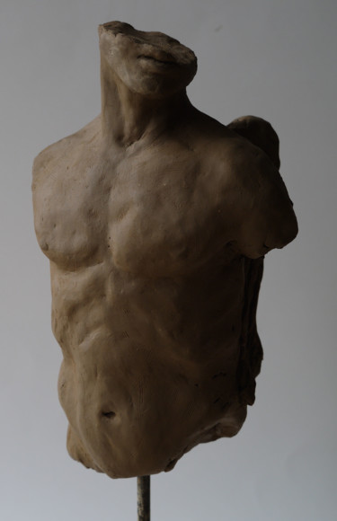 Escultura intitulada "Angelo Moderno" por Marcin Otapowicz, Obras de arte originais, Cerâmica
