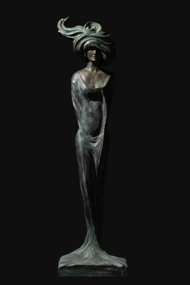 Sculpture titled "ROSA / bronze" by Marcin Otapowicz, Original Artwork, Bronze