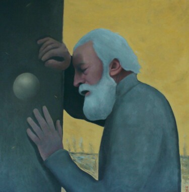 Painting titled "Take A Breath" by Marcin Zawada, Original Artwork, Oil