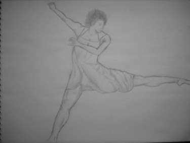 Desenho intitulada "Bailarina" por Márcio Santos, Obras de arte originais