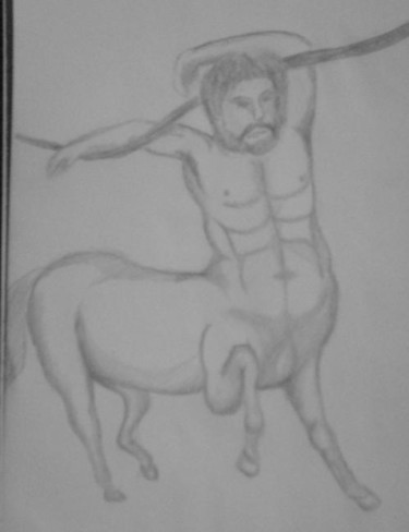 Desenho intitulada "Centauro" por Márcio Santos, Obras de arte originais