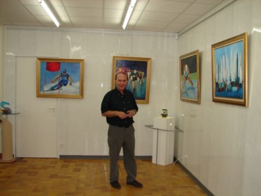 Painting titled "Marc Lévy devant se…" by Marc Levy, Original Artwork