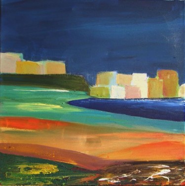 Painting titled "Paysage Maroc" by Marc Levy, Original Artwork