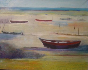 Peinture intitulée "Paix marine" par Marc Levy, Œuvre d'art originale
