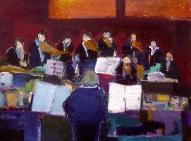 Peinture intitulée "Orchestre" par Marc Levy, Œuvre d'art originale
