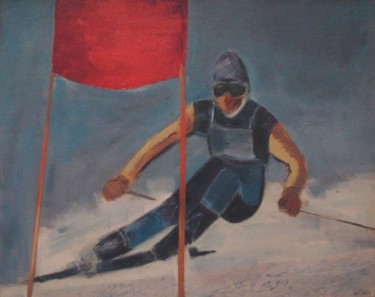 Painting titled "VAL D ISERE" by Marc Levy, Original Artwork