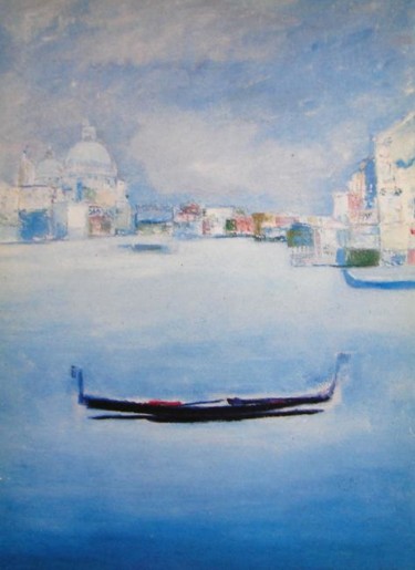 Painting titled "venise bleu" by Marc Levy, Original Artwork