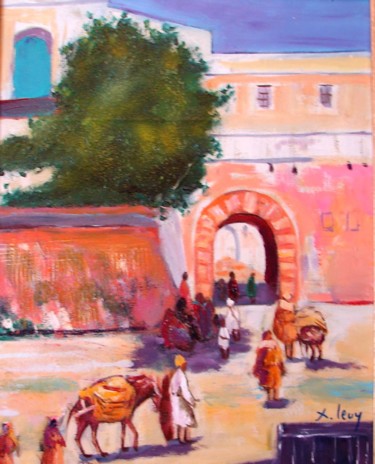 Painting titled "les anes" by Marc Levy, Original Artwork