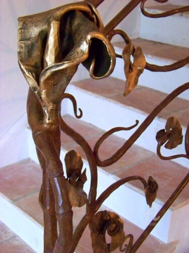 Sculpture intitulée "Détail rampe." par Marc Majoullier, Œuvre d'art originale