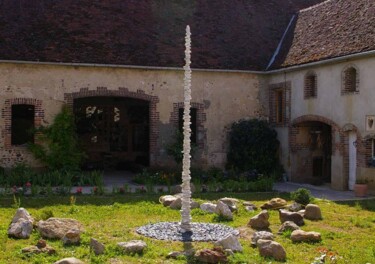 Sculpture intitulée "GRANDES VIBRATIONS…" par Marc Mugnier, Œuvre d'art originale, Pierre