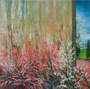 Primavera Pintura intitulada "Primavera" por Marco Bonechi, Obras de arte originais, Óleo