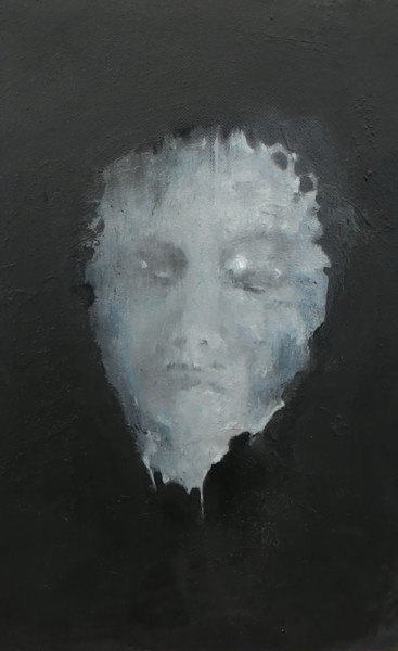 Pintura intitulada "maschera" por Marco Barizza, Obras de arte originais, Óleo