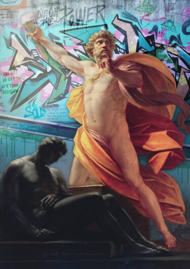 Pittura intitolato "I'VE GOT THE POWER" da Marco Battaglini, Opera d'arte originale, Acrilico