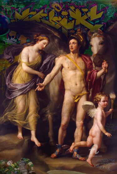 Pittura intitolato "CONSCIENTIA" da Marco Battaglini, Opera d'arte originale, Acrilico