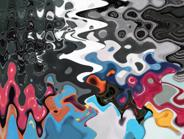 Цифровое искусство под названием "bubbles" - Marco Bourguignon, Подлинное произведение искусства, Фотомонтаж