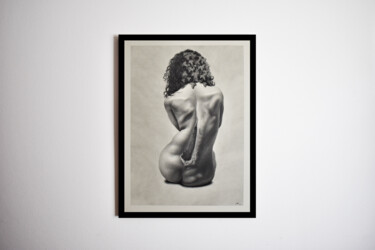 图画 标题为“AE N T R O P I A” 由Marco Corridoni, 原创艺术品, 铅笔 安装在木板上