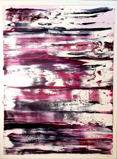 Schilderij getiteld "rose.mauve.big." door Marco Danisewitsch, Origineel Kunstwerk, Olie