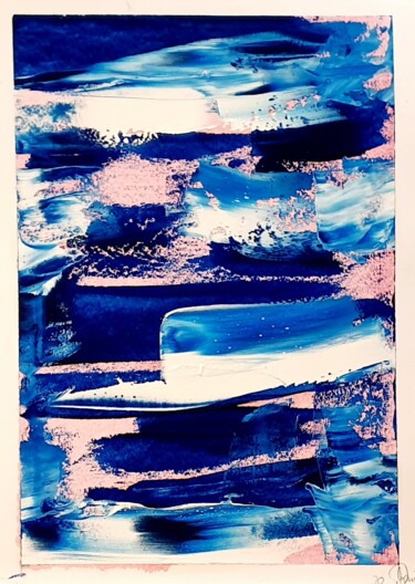 Peinture intitulée "rose.blue.three." par Marco Danisewitsch, Œuvre d'art originale, Huile