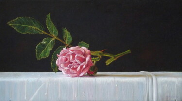 Painting titled "Little rose" by Marco Festa, Original Artwork, Oil