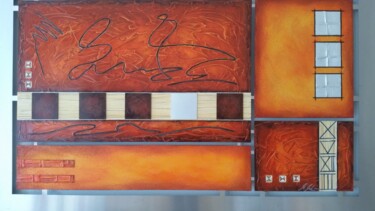 Pittura intitolato "Space Frame Marco M…" da Marco Mehn Art, Opera d'arte originale, Smalto