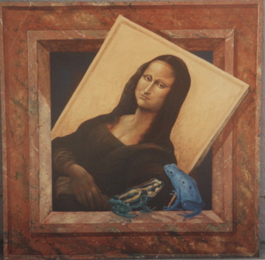 Peinture intitulée "Mona Lisa und die K…" par Antonio Nardella, Œuvre d'art originale, Acrylique