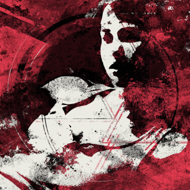 Arts numériques intitulée "Secrets Within I red" par Marco Paludet, Œuvre d'art originale, Bombe aérosol