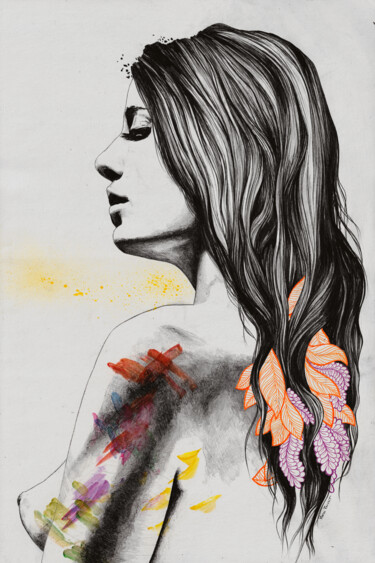 Рисунок под названием "Achieving the Unavo…" - Marco Paludet, Подлинное произведение искусства, Графит
