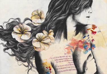 Dibujo titulada "Fatamorgana" por Marco Paludet, Obra de arte original, Grafito